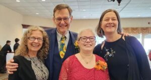 Kim Adami, Bob Watts and Melissa White (parents of the bride), & Rev. Lee