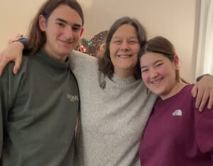 Photo of Rev. Lee with her Son, Andrew and daughter, Emma.