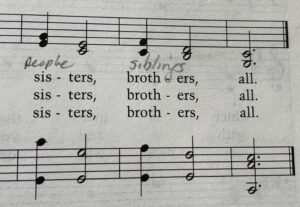 Photo of sheet music