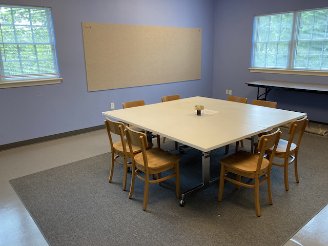 The Blue Room for classes and meetings