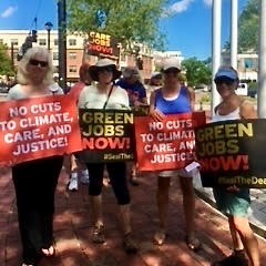 Members of Climate Justice team at Seal the Deal event