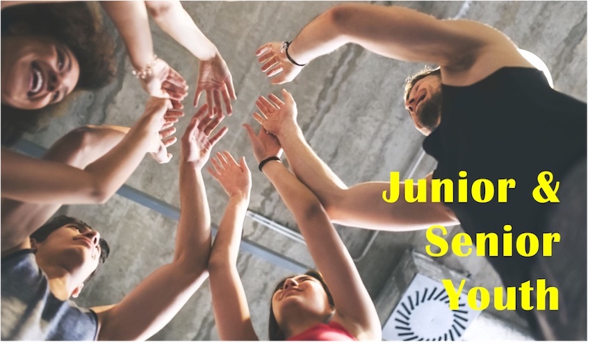 Junior & Senior Youth - hands raised in a circle