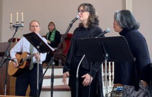 Guest musicians (all members) perform for service