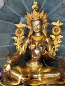 Twenty-One Taras is a traditional prayer in Tibetan Buddhism to the female Bodhisattva Tara