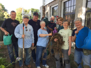 Some of the volunteers who have maintained our gardens