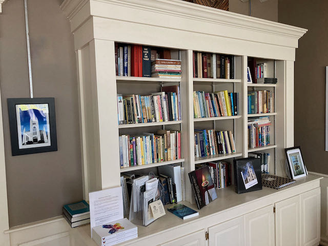 North Parish Library located in the Parlor, adjacent to the Parish Hall